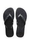 В'єтнамки Havaianas FANTASIA GLOSS жіночі колір чорний на плоскому ходу 4145643.0006 В'єтнамки Havaianas FANTASIA GLOSS жіночі колір чорний на плоскому ходу 4145643.0006