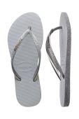 В'єтнамки Havaianas SLIM SPARKLE II жіночі колір сірий на плоскому ходу 4146937.3498 В'єтнамки Havaianas SLIM SPARKLE II жіночі колір сірий на плоскому ходу 4146937.3498