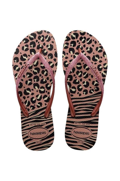 В'єтнамки Havaianas SLIM ANIMALS жіночі колір чорний на плоскому ходу 4147964.1924 В'єтнамки Havaianas SLIM ANIMALS жіночі колір чорний на плоскому ходу 4147964.1924