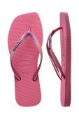 В'єтнамки Havaianas SQUARE GLITTER жіночі колір рожевий на плоскому ходу 4148102.1750 В'єтнамки Havaianas SQUARE GLITTER жіночі колір рожевий на плоскому ходу 4148102.1750