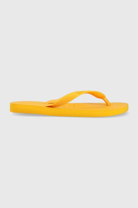В'єтнамки Havaianas TOP жіночі колір жовтий на плоскому ходу 4000029.1740