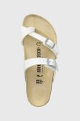В'єтнамки Birkenstock жіночі колір білий на платформі 0071053-white