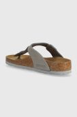 Замшеві в'єтнамки Birkenstock жіночі колір сірий на плоскому ходу 1024127-lgrey Замшеві в'єтнамки Birkenstock жіночі колір сірий на плоскому ходу 1024127-lgrey