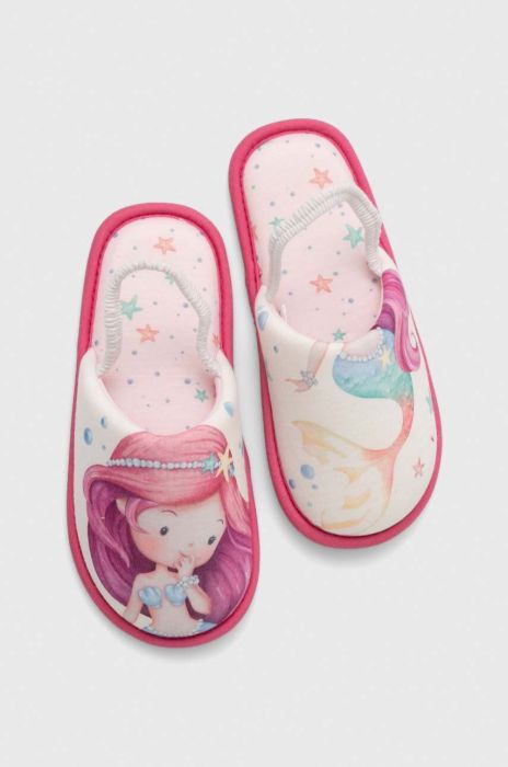 Дитячі тапочки United Colors of Benetton колір рожевий (2988117) Дитячі тапочки United Colors of Benetton колір рожевий (2988117)