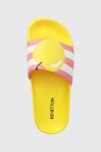 Дитячі шльопанці United Colors of Benetton колір жовтий Дитячі шльопанці United Colors of Benetton колір жовтий