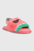 Дитячі тапочки UGG колір рожевий Дитячі тапочки UGG колір рожевий