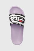 Дитячі шльопанці Fila FFT0068 MORRO BAY P slipper колір фіолетовий China Дитячі шльопанці Fila FFT0068 MORRO BAY P slipper колір фіолетовий China