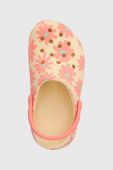 Дитячі шльопанці Crocs CLASSIC CUTIE RETRO колір рожевий Дитячі шльопанці Crocs CLASSIC CUTIE RETRO колір рожевий