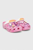 Дитячі шльопанці Crocs CLASSIC HELLO KITTY колір рожевий