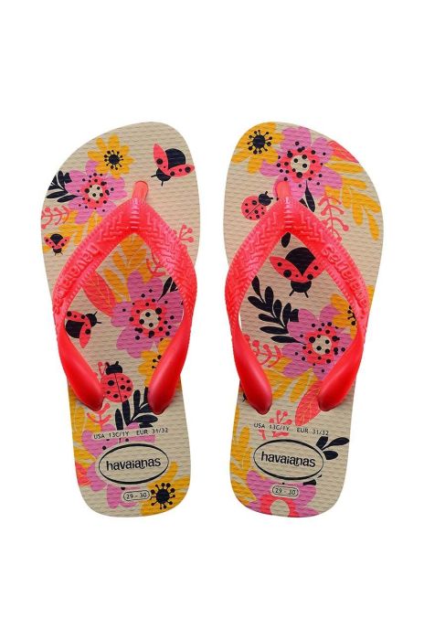 Дитячі в'єтнамки Havaianas FLORES колір рожевий Дитячі в'єтнамки Havaianas FLORES колір рожевий
