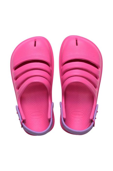 Дитячі шльопанці Havaianas CLOG колір рожевий Дитячі шльопанці Havaianas CLOG колір рожевий