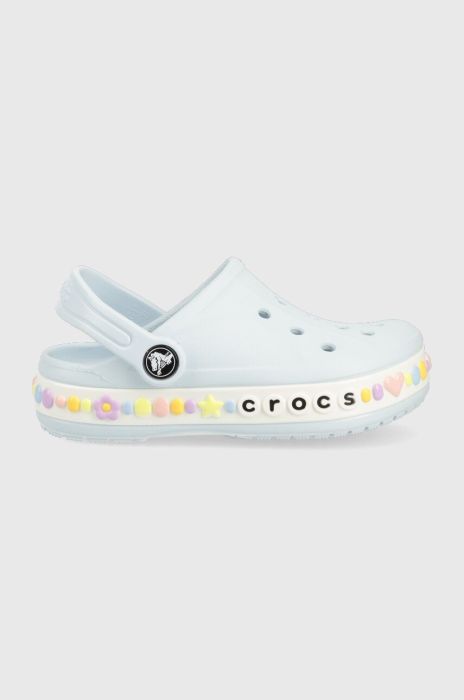 Дитячі шльопанці Crocs колір блакитний (3175877)