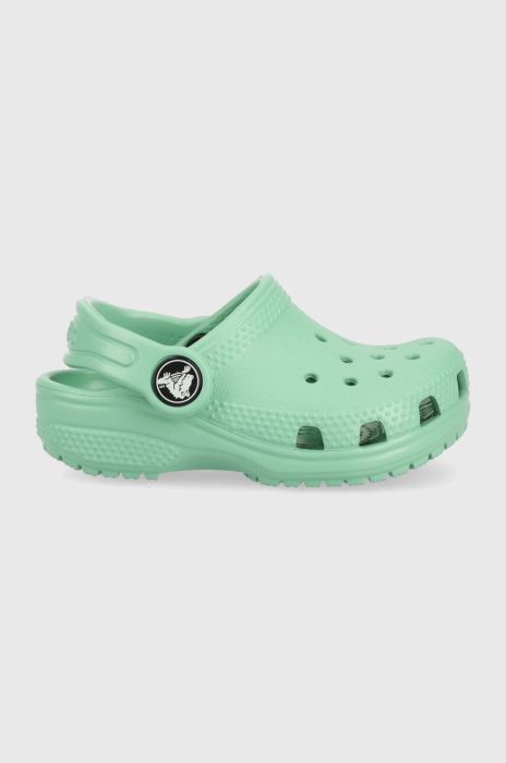 Дитячі шльопанці Crocs колір бірюзовий (3073982) Дитячі шльопанці Crocs колір бірюзовий (3073982)