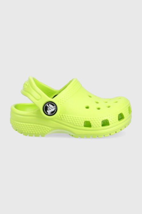 Дитячі шльопанці Crocs колір зелений (3073988)