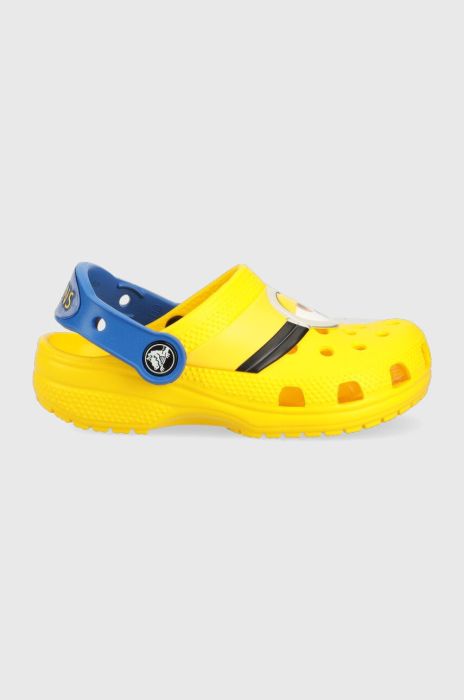 Дитячі шльопанці Crocs x Minions колір жовтий Дитячі шльопанці Crocs x Minions колір жовтий
