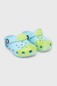 Дитячі шльопанці Crocs колір блакитний (3288738)
