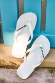 Дитячі в'єтнамки Havaianas BRASIL LOGO колір білий (3246012)