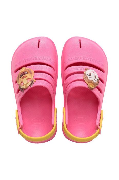 Дитячі шльопанці Havaianas CLOG PRINCESAS колір рожевий Дитячі шльопанці Havaianas CLOG PRINCESAS колір рожевий