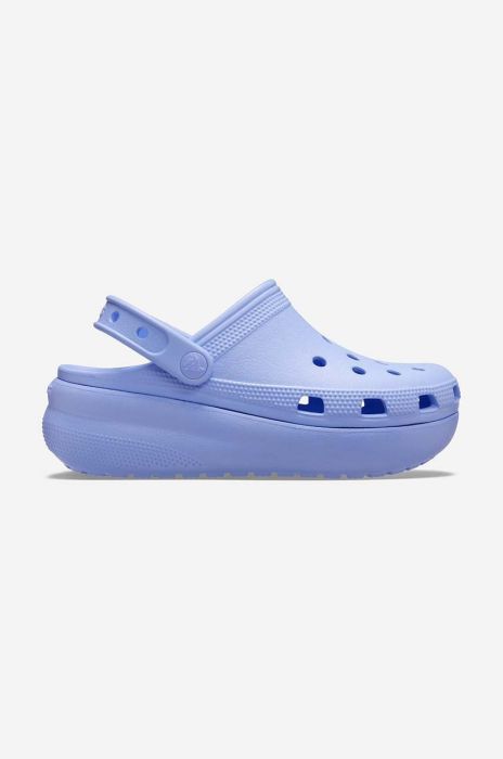 Дитячі шльопанці Crocs Classic Cutie Clog колір фіолетовий Дитячі шльопанці Crocs Classic Cutie Clog колір фіолетовий