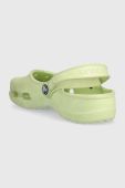 Дитячі шльопанці Crocs 543905 колір зелений Дитячі шльопанці Crocs 543905 колір зелений