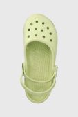 Дитячі шльопанці Crocs 543905 колір зелений Дитячі шльопанці Crocs 543905 колір зелений