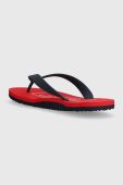 В'єтнамки Tommy Hilfiger RUBBER HILFIGER BEACH SANDAL чоловічі колір синій FM0FM04468 В'єтнамки Tommy Hilfiger RUBBER HILFIGER BEACH SANDAL чоловічі колір синій FM0FM04468