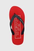 В'єтнамки Tommy Hilfiger RUBBER HILFIGER BEACH SANDAL чоловічі колір синій FM0FM04468 В'єтнамки Tommy Hilfiger RUBBER HILFIGER BEACH SANDAL чоловічі колір синій FM0FM04468