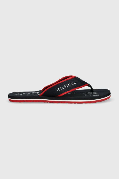 В'єтнамки Tommy Hilfiger SPORTY HILFIGER BEACH SANDAL чоловічі колір синій FM0FM04469 В'єтнамки Tommy Hilfiger SPORTY HILFIGER BEACH SANDAL чоловічі колір синій FM0FM04469