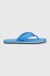 В'єтнамки Tommy Hilfiger TONAL HILFIGER BEACH SANDAL чоловічі FM0FM04472 колір блакитний