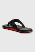 В'єтнамки Tommy Hilfiger MASSAGE FOOTBED BEACH SANDAL чоловічі колір чорний FM0FM04474 В'єтнамки Tommy Hilfiger MASSAGE FOOTBED BEACH SANDAL чоловічі колір чорний FM0FM04474