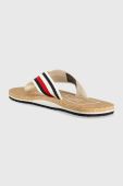 В'єтнамки Tommy Hilfiger HILFIHER CORK BEACH SANDAL чоловічі колір білий FM0FM04475 В'єтнамки Tommy Hilfiger HILFIHER CORK BEACH SANDAL чоловічі колір білий FM0FM04475