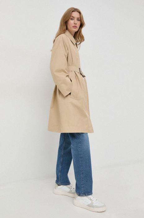 Тренч Weekend Max Mara жіночий колір бежевий перехідний