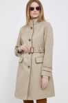 Пальто Lauren Ralph Lauren жіночий колір бежевий перехідний
