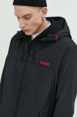 Куртка HUGO чоловіча колір чорний перехідна (3077675) Куртка HUGO чоловіча колір чорний перехідна (3077675)