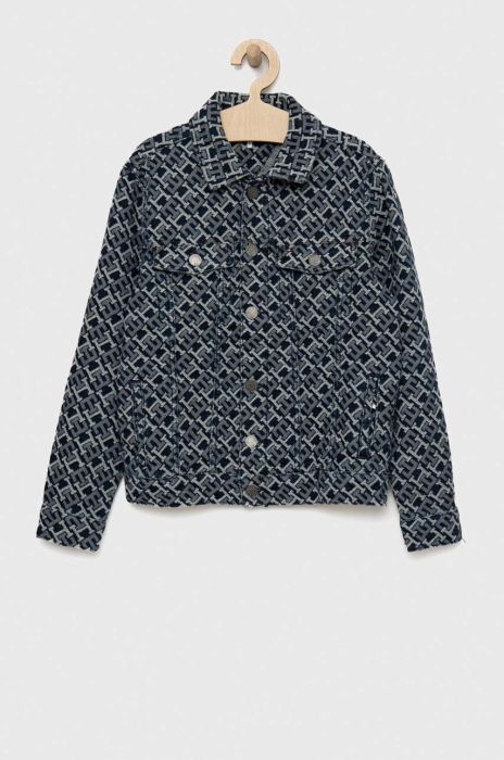 Дитяча куртка Tommy Hilfiger колір сірий Дитяча куртка Tommy Hilfiger колір сірий
