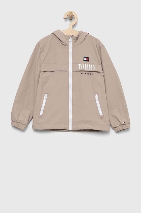 Дитяча куртка Tommy Hilfiger колір бежевий (2921994) Дитяча куртка Tommy Hilfiger колір бежевий (2921994)