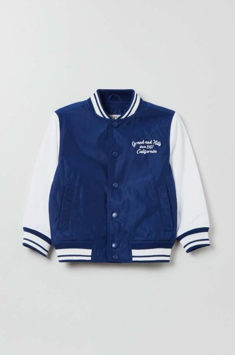 Дитяча куртка-бомбер OVS колір блакитний (3116777) Дитяча куртка-бомбер OVS колір блакитний (3116777)