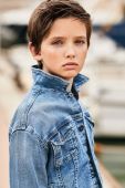 Дитяча джинсова куртка Mayoral колір блакитний (2965129) Дитяча джинсова куртка Mayoral колір блакитний (2965129)