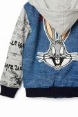 Дитяча куртка-бомбер Desigual Bugs Bunny колір блакитний Дитяча куртка-бомбер Desigual Bugs Bunny колір блакитний