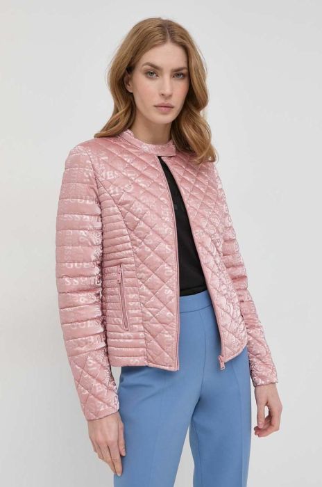 Куртка Guess жіноча колір рожевий перехідна (2896530) Куртка Guess жіноча колір рожевий перехідна (2896530)