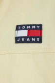 Куртка Tommy Jeans жіноча колір жовтий перехідна Куртка Tommy Jeans жіноча колір жовтий перехідна