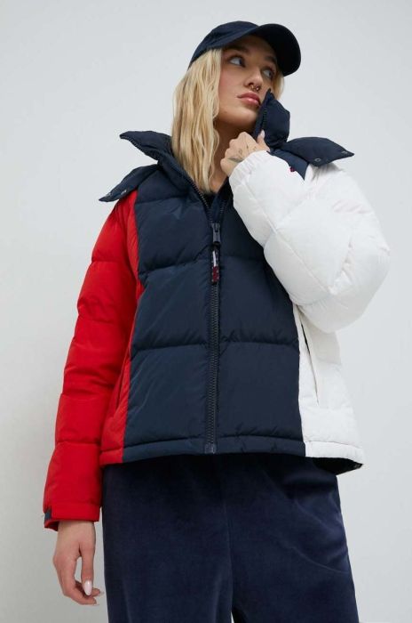 Пухова куртка Tommy Jeans жіноча колір синій зимова (2862420) Пухова куртка Tommy Jeans жіноча колір синій зимова (2862420)