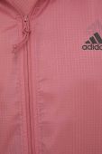 Вітровка adidas Performance Run Icons колір рожевий перехідна Вітровка adidas Performance Run Icons колір рожевий перехідна