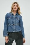 Джинсова куртка Miss Sixty жіноча перехідна колір блакитний Джинсова куртка Miss Sixty жіноча перехідна колір блакитний