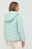 Пухова куртка Twinset жіноча колір зелений перехідна Пухова куртка Twinset жіноча колір зелений перехідна