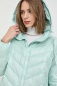 Пухова куртка Twinset жіноча колір зелений перехідна Пухова куртка Twinset жіноча колір зелений перехідна