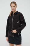 Джинсова куртка Puma X The Ragged Priest жіноча колір чорний перехідна oversize Джинсова куртка Puma X The Ragged Priest жіноча колір чорний перехідна oversize