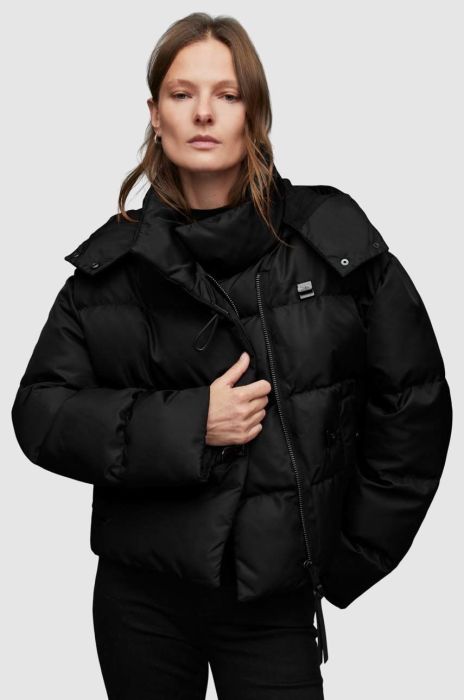 Куртка AllSaints жіноча колір чорний зимова oversize Куртка AllSaints жіноча колір чорний зимова oversize
