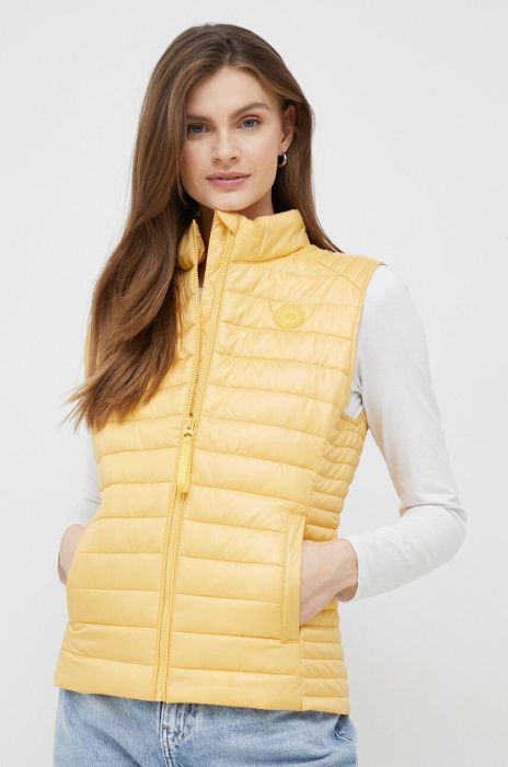 Безрукавка Pepe Jeans Ronna жіноча колір жовтий перехідна Безрукавка Pepe Jeans Ronna жіноча колір жовтий перехідна