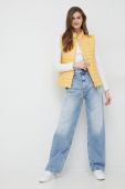 Безрукавка Pepe Jeans Ronna жіноча колір жовтий перехідна Безрукавка Pepe Jeans Ronna жіноча колір жовтий перехідна
